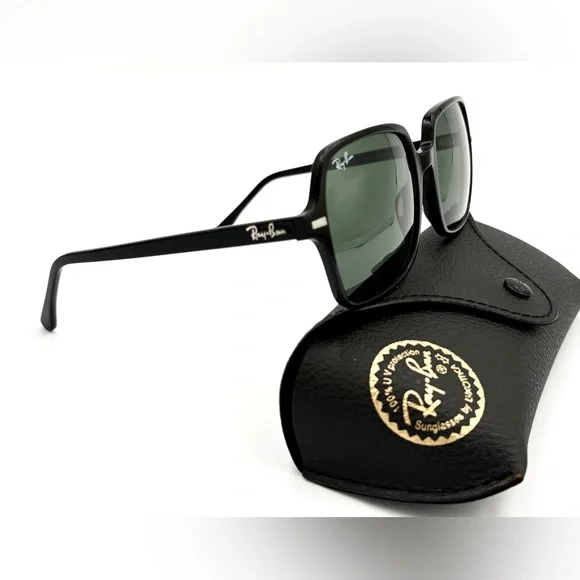 Ray-Ban Womens Black Rb1973 Sunglasses Square II 901/31 53-140 - Picture 10 of 14